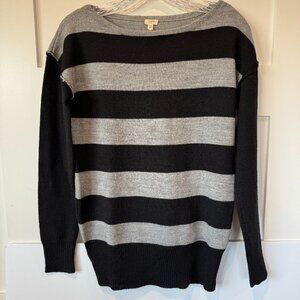 J.Crew black & gray Sweater XS